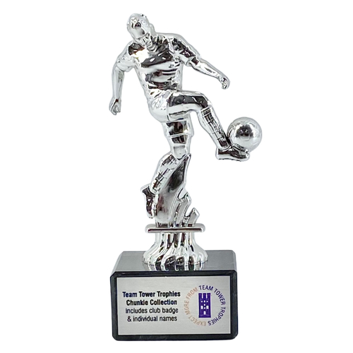 Chunkie Football Player Trophy | Silver | 140mm