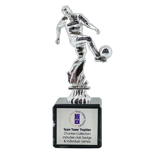 Chunkie Football Player Trophy | Silver | 155mm