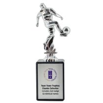 Chunkie Football Player Trophy | Silver | 185mm
