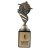 Chunkie Football Volley Trophy | Silver & Gold | 205mm - BM10.404.22