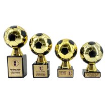 Chunkie Premier Football Ball Trophy | Gold & Black| 130mm