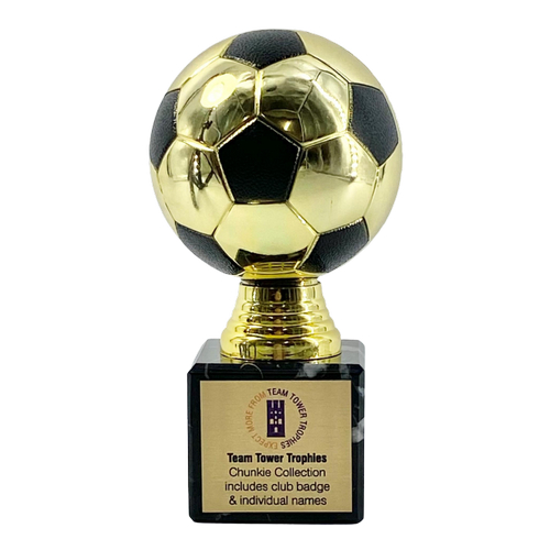 Chunkie Premier Football Ball Trophy | Gold & Black| 150mm