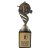 Chunkie Womens Football Volley Trophy | Silver & Gold | 205mm - BM10.426.22