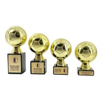 Chunkie Golden Days Football Ball Trophy | Gold | 130mm