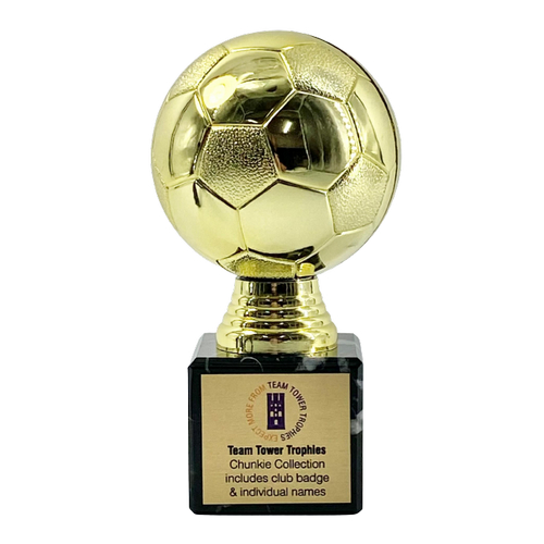 Chunkie Golden Days Football Ball Trophy | Gold | 150mm