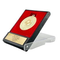 Football Boxed Medal Squad Award | Gold | 120mm