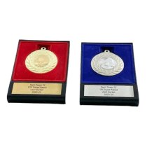 Football Boxed Medal Squad Award | Silver | 120mm