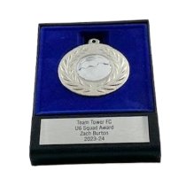 Football Boxed Medal Squad Award | Silver | 120mm