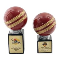 Chunkie Cricket Ball Trophy | Black & Gold | 170mm