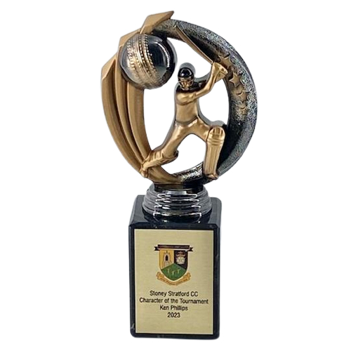 Chunkie Cricket Trophy | Black & Gold | 195mm