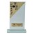 Geo Glass Cricket Trophy | Winner | Metal Trim | Gold & Black | 160mm - GC05.CR01