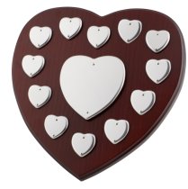 Heart Shield Award - 12 Side Shields | 254mm