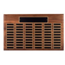 Walnut Perpetual Plaque - 60 Plates