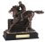 Horse & Jockey Cross Country Fence Figurine | Bronze Plated | 10