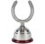 Swatkins Nickel Plated Horse Shoe Award Complete | Rosewood Base | 191mm - NHSA02A