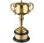 Swatkins Equine Cup Gold Plated Cup Complete | Black Mahogany Base | 368mm - GPSG012