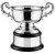 Swatkins Equine Bowl Silver Plated Cup Complete | Black Mahogany Base | 248mm - BM3555C