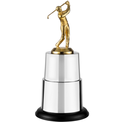 Swatkins Winners Trophy Complete | Black Mahogany Base | 349mm