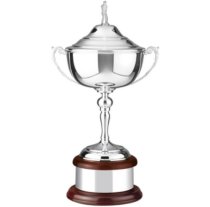Swatkins Golfing Challenge Cup Complete | Mahogany Base | 305mm