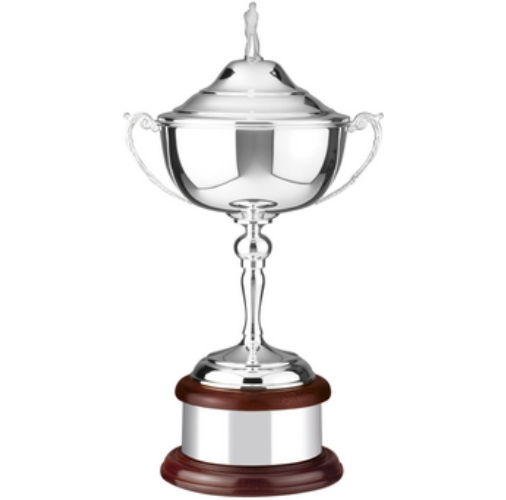 Swatkins Golfing Challenge Cup Complete | Mahogany Base | 356mm