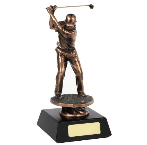 The Golf Champion Bronze Plated Golf Figurine | 406mm