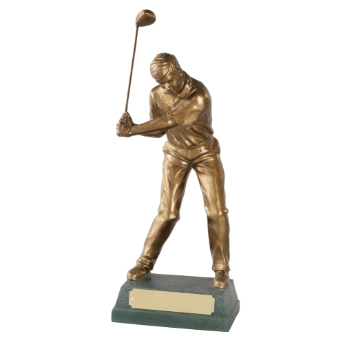 Male Golfer Trophy - Mid Swing | 191mm