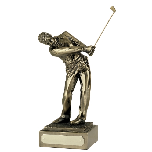 Male Golfer Trophy - Follow Through | 254mm