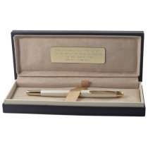 Abbey Pearl Pen | Rollerball | Deluxe Box