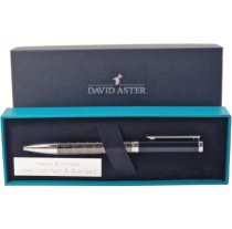 David Aster | Grey & Black Wave Ball Point Pen