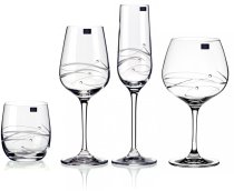 Shire County Cut Crystal Diamond Gin Glass | Features 3 Diamante Crystals |Gift Carton