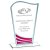 Clear Red Wave Glass Trophy | 160mm | 4mm Thick - T7847