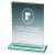 Jade Glass Rectangle Stand | 185mm | 10mm Thick - T0922
