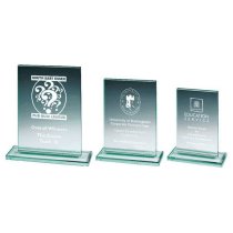 Jade Glass Rectangle Stand | 185mm | 10mm Thick