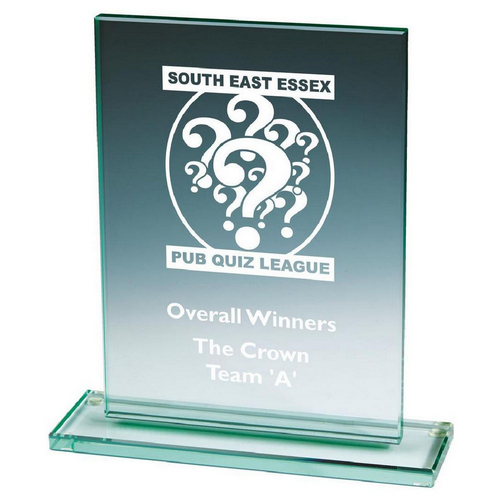 Jade Glass Rectangle Stand | 215mm | 10mm Thick