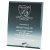 Rectangle Jade Glass Trophy with Pin Stand | 250mm | 10mm Thick - T1118