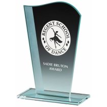Wave Jade Glass Trophy | 165mm | 5mm Thick