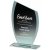 Slope Top Jade Glass Trophy | 205mm | 5mm Thick - T4078