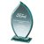 Premium Jade Glass Flame Stand | 190mm | 10mm Thick - T1167