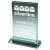 Premium Jade Glass Rectangular Stand | 120mm | 15mm Thick - T9054