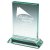 Premium Jade Glass Rectangular Stand | 140mm | 15mm Thick - T9055