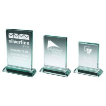 Premium Jade Glass Rectangular Stand | 140mm | 15mm Thick