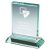 Premium Jade Glass Rectangular Stand | 165mm | 15mm Thick - T9056