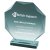 Premium Octagonal Jade Glass Stand | 220mm | 10mm Thick - T7125