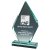 Premium Jade Glass Iceberg Stand | 245mm | 19mm Thick - T3722