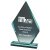 Premium Jade Glass Iceberg Stand | 280mm | 19mm Thick - T3723