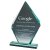 Premium Jade Glass Iceberg Stand | 300mm | 19mm Thick - T3724