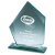 Premium Jade Glass Stand | 200mm | 12mm Thick - T7770