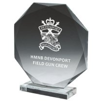 Crystal Octagon Trophy | 215mm | 10mm Thick