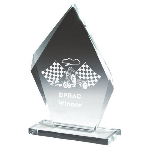 Crystal Iceberg Stand Trophy | 195mm | 10mm Thick