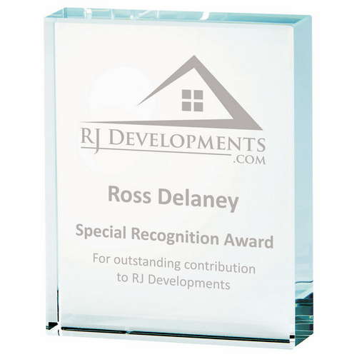 Crystal Block Trophy | 90mm | 20mm Thick